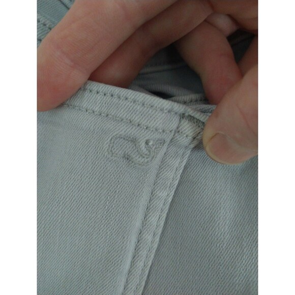 Vineyard Vines Juniors Size 4 Mid Rise Gray Skinny Jeans 5 pocket back to school - Picture 8 of 9